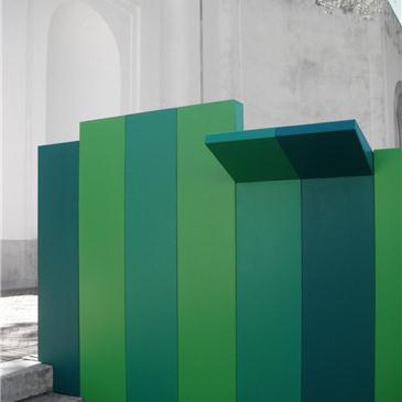 Per il colore si è scelta una variazione sul tono di verde che identifica l\'ufficio PEBA